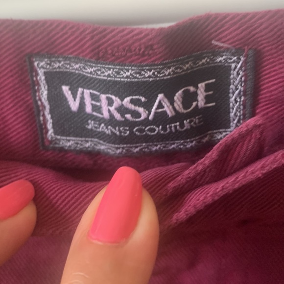 NWT Versace Jeans in Raspberry/Burgundy, Sz 34/48 (M) - Picture 6 of 12